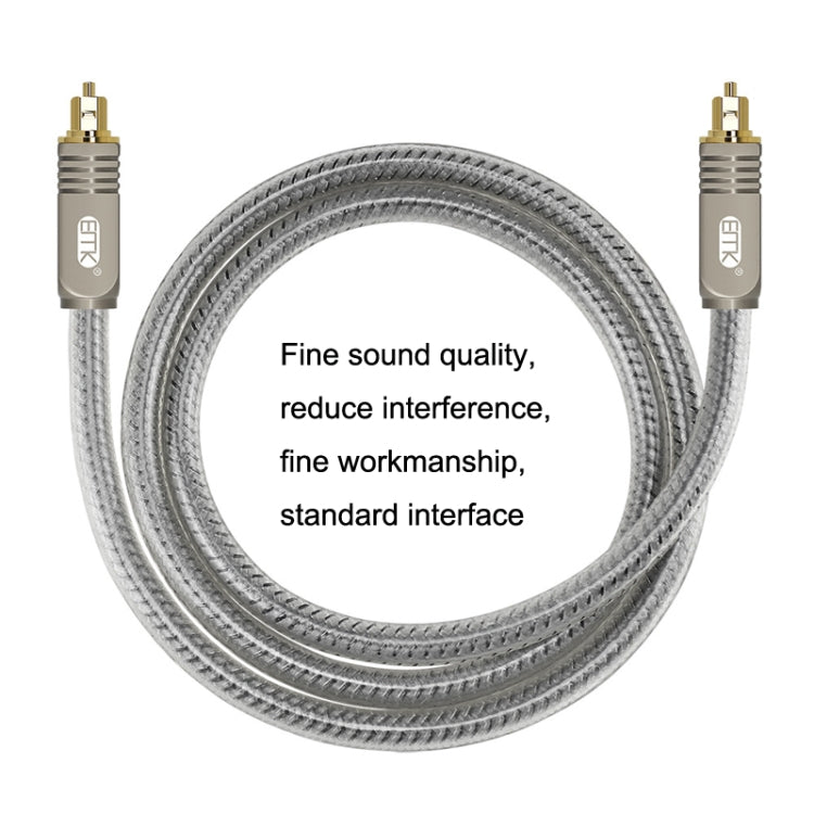 EMK YL/B Audio Digital Optical Fiber Cable Square to Square Audio Connection Cable, ความยาว:, 1m, 1.5m, 1.8m, 2m, 3m, 5m, 8m, 10m, 15m, 20m, 30m