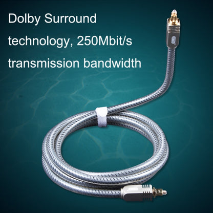 EMK YL/B Audio Digital Optical Fiber Cable Square to Square Audio Connection Cable, ความยาว:, 1m, 1.5m, 1.8m, 2m, 3m, 5m, 8m, 10m, 15m, 20m, 30m