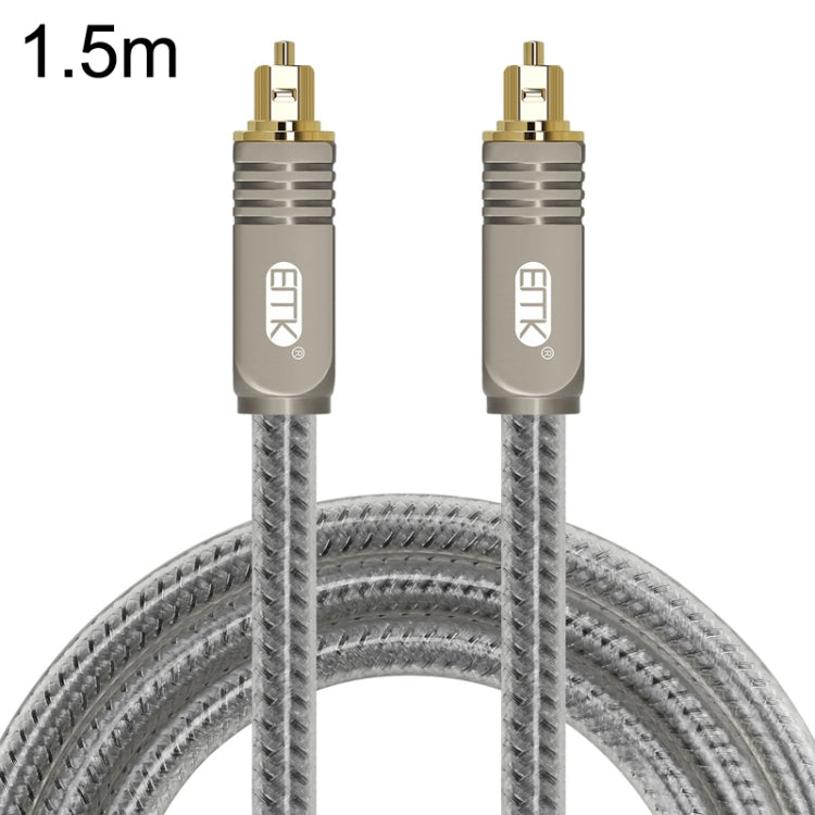 EMK YL/B Audio Digital Optical Fiber Cable Square to Square Audio Connection Cable, ความยาว:, 1m, 1.5m, 1.8m, 2m, 3m, 5m, 8m, 10m, 15m, 20m, 30m