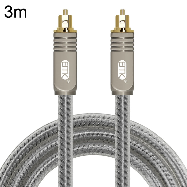 EMK YL/B Audio Digital Optical Fiber Cable Square to Square Audio Connection Cable, ความยาว:, 1m, 1.5m, 1.8m, 2m, 3m, 5m, 8m, 10m, 15m, 20m, 30m