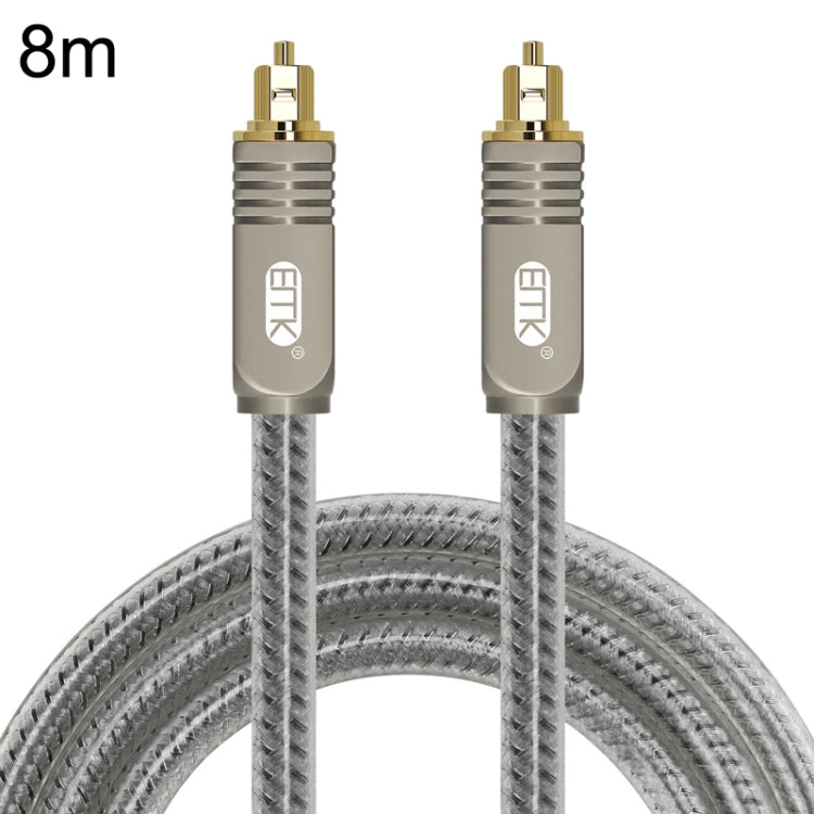 EMK YL/B Audio Digital Optical Fiber Cable Square to Square Audio Connection Cable, ความยาว:, 1m, 1.5m, 1.8m, 2m, 3m, 5m, 8m, 10m, 15m, 20m, 30m
