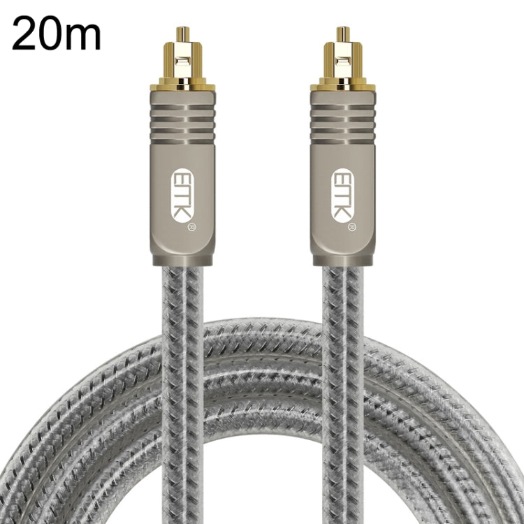 EMK YL/B Audio Digital Optical Fiber Cable Square to Square Audio Connection Cable, ความยาว:, 1m, 1.5m, 1.8m, 2m, 3m, 5m, 8m, 10m, 15m, 20m, 30m