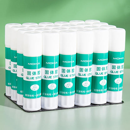 MOKA กาวแข็งเครื่องเขียนนักเรียนเด็กกาวแท่งแฮนด์เมด, 24pcs 8g, 12pcs 15g, 12pcs 21g, 12pcs 36g