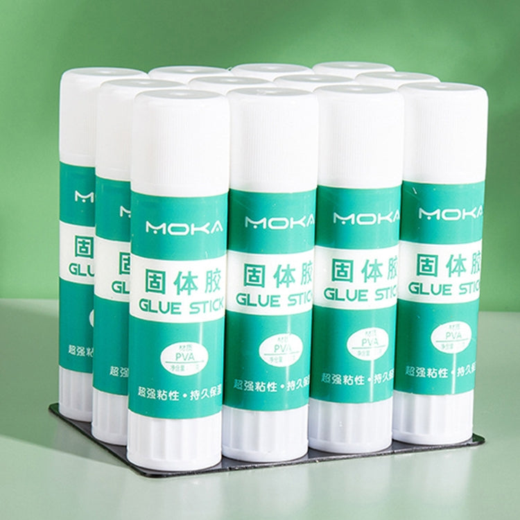 MOKA กาวแข็งเครื่องเขียนนักเรียนเด็กกาวแท่งแฮนด์เมด, 24pcs 8g, 12pcs 15g, 12pcs 21g, 12pcs 36g