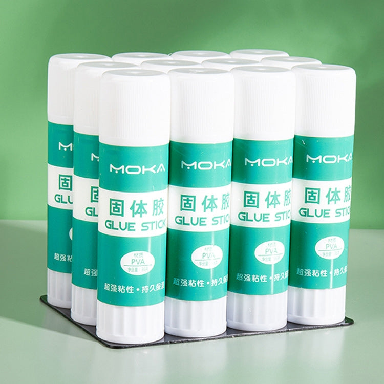 MOKA กาวแข็งเครื่องเขียนนักเรียนเด็กกาวแท่งแฮนด์เมด, 24pcs 8g, 12pcs 15g, 12pcs 21g, 12pcs 36g