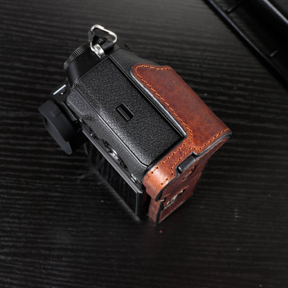 สำหรับ FUJIFILM X-T5 กล้อง Cowhide กระเป๋าป้องกันรอยขีดข่วน เคส ฝาครอบฐาน