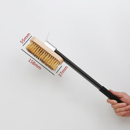 แปรงเตาอบแบบหนา แปรงขนพลั่วสำหรับเตาอบที่บ้าน, 40cm Alloy Handle