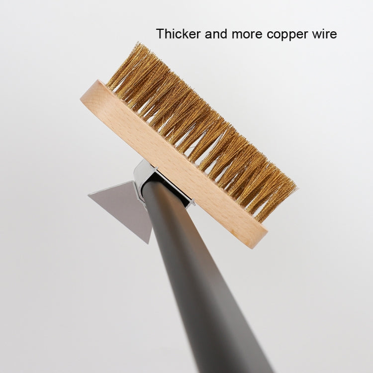 แปรงเตาอบแบบหนา แปรงขนพลั่วสำหรับเตาอบที่บ้าน, 40cm Alloy Handle