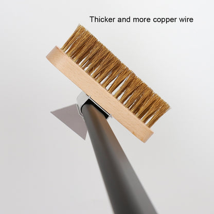 แปรงเตาอบแบบหนา แปรงขนพลั่วสำหรับเตาอบที่บ้าน, 40cm Alloy Handle