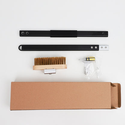 แปรงเตาอบแบบหนา แปรงขนพลั่วสำหรับเตาอบที่บ้าน, 40cm Alloy Handle