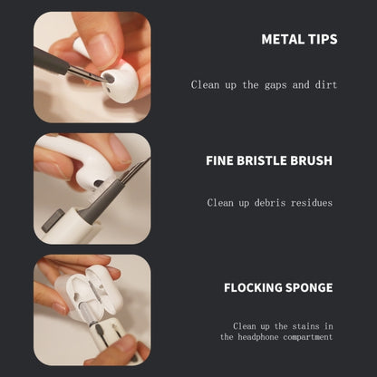 SYT-05 6-in-1 Bluetooth Earphone Clean Pen Brush เครื่องมือทำความสะอาดแป้นพิมพ์คอมพิวเตอร์, SYT-05