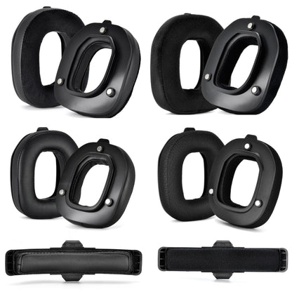 สำหรับอุปกรณ์เสริมสำหรับเปลี่ยนชุดหูฟัง Logitech Astro A50 Gen4 ข้อมูลจำเพาะ:, 2pcs Protein Leather Earmuffs, 2pcs Leather+Velvet Earmuffs, 2pcs Football Network Earmuffs, 2pcs Velvet Earmuffs, 1pc Protein Leather Head Beam, 1pc Velvet Head Beam