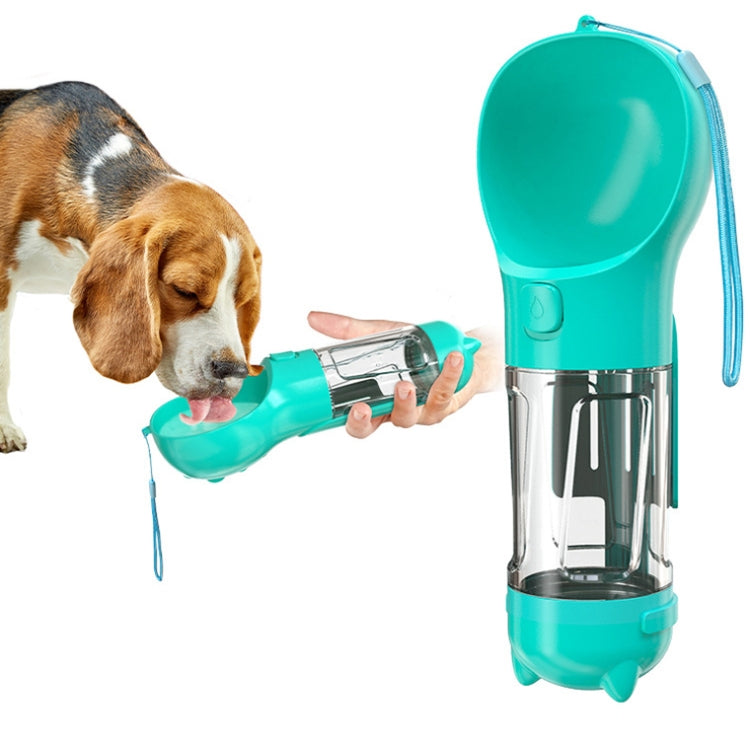 3 in 1 Leakproof Outdoor Dog Water Fountain ขวดน้ำดื่มสำหรับสัตว์เลี้ยงแบบพกพา, 300ml, 300ml+Food Box, 500ml, 500ml+Food Box
