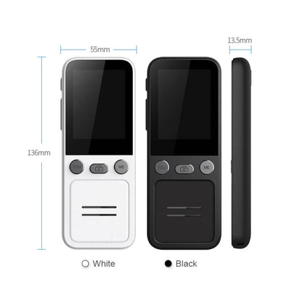 T16 Smart AI Translation Travel Translator รองรับการแปลร่วมกัน 138 ภาษา 14 การแปลออฟไลน์, T16 Black