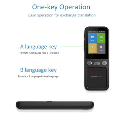 T16 Smart AI Translation Travel Translator รองรับการแปลร่วมกัน 138 ภาษา 14 การแปลออฟไลน์, T16 Black