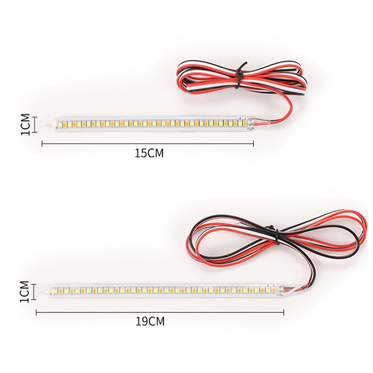 ไฟเลี้ยว LED Streamer ตกแต่งกระจกมองหลังรถยนต์ ความยาว：, 14cm A Pair, 18cm A Pair