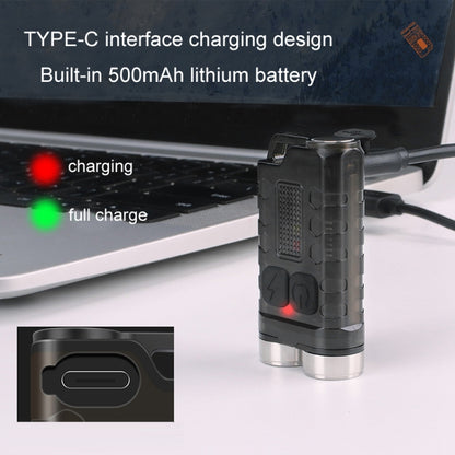 V3 พวงกุญแจไฟ USB แบบชาร์จไฟได้ Strong Light ไฟฉายขนาดเล็ก