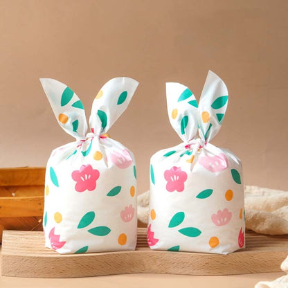 ถุงบรรจุขนม 1 ถุงถุงของขวัญบิสกิตอบ, Little Rabbit and Bear, Space Rabbit, Strawberry Flower, Blue Bunny Girl, Pink Rabbit Flower, Fresh Flower, Colorful Abstract Strip, Green White Cat, Red Fried Egg, Year Rabbit, White Christmas Boy Girl             ...