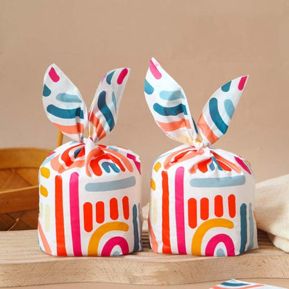 ถุงบรรจุขนม 1 ถุงถุงของขวัญบิสกิตอบ, Little Rabbit and Bear, Space Rabbit, Strawberry Flower, Blue Bunny Girl, Pink Rabbit Flower, Fresh Flower, Colorful Abstract Strip, Green White Cat, Red Fried Egg, Year Rabbit, White Christmas Boy Girl             ...