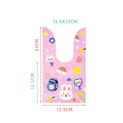 ถุงบรรจุขนม 1 ถุงถุงของขวัญบิสกิตอบ, Little Rabbit and Bear, Space Rabbit, Strawberry Flower, Blue Bunny Girl, Pink Rabbit Flower, Fresh Flower, Colorful Abstract Strip, Green White Cat, Red Fried Egg, Year Rabbit, White Christmas Boy Girl             ...