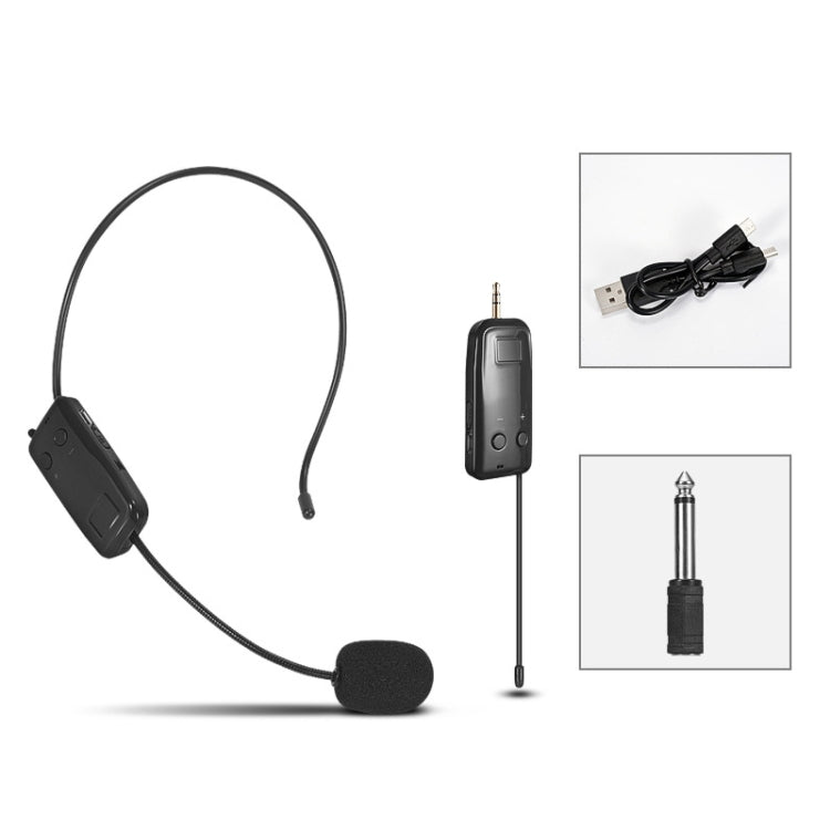 ชุดหูฟังไร้สาย UHF Microphone Lavalier Headset Amplifier, One For One, One For Two