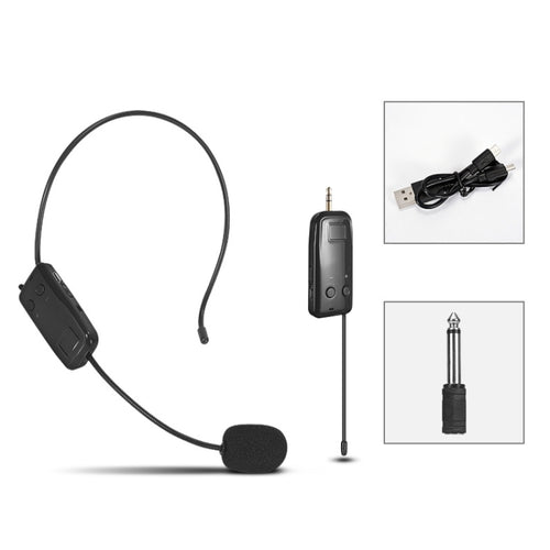 ชุดหูฟังไร้สาย UHF Microphone Lavalier Headset Amplifier, One For One, One For Two