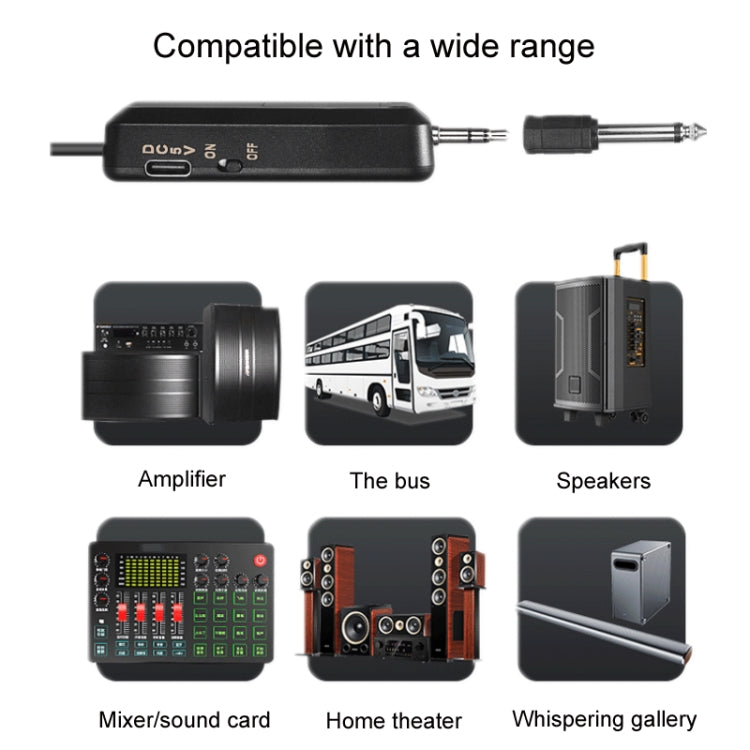 ชุดหูฟังไร้สาย UHF Microphone Lavalier Headset Amplifier, One For One, One For Two