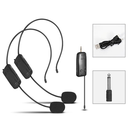 ชุดหูฟังไร้สาย UHF Microphone Lavalier Headset Amplifier, One For One, One For Two