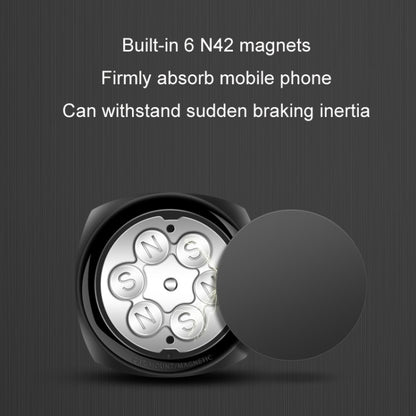 รถ Telescopic Suction Cup ยางด้านล่างที่วางโทรศัพท์มือถือแบบแม่เหล็กที่แข็งแรง, Magnetic Mobile Phone Holder