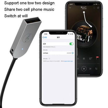 อะแดปเตอร์รับสัญญาณบลูทูธในรถยนต์ AUX 3.5 มม. ตัวรับสัญญาณเสียง, Bluetooth 5.0 Adapter