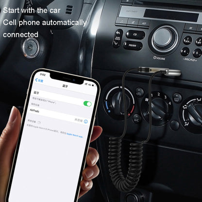อะแดปเตอร์รับสัญญาณบลูทูธในรถยนต์ AUX 3.5 มม. ตัวรับสัญญาณเสียง, Bluetooth 5.0 Adapter