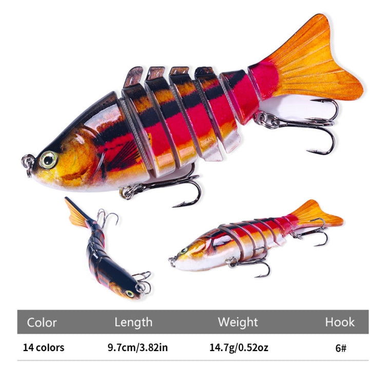 HENGJIA JM062 เหยื่อตกปลาปลอม 7 ส่วน VIB Minnow Fishing Lures, JM062 (1), JM062 (2), JM062 (3), JM062 (4), JM062 (5), JM062 (6), JM062 (7), JM062 (8), JM062 (9), JM062 (10), JM062 (11), JM062 (12), JM062 (13), JM062 (14)