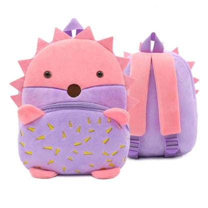Zoo Series Plush Backpack กระเป๋านักเรียนเด็กน่ารักกระเป๋าสะพาย, Butterfly, Red Monkey, Penguin, Black Cat, White Cat, Mouth Dinosaur, Purple Unicorn, Platypus Yellow, Platypus Blue, Scarberry, Hedgehog, Lamb, Alpaca, Orangutan, Crocodile, Shaggy Dog  ...
