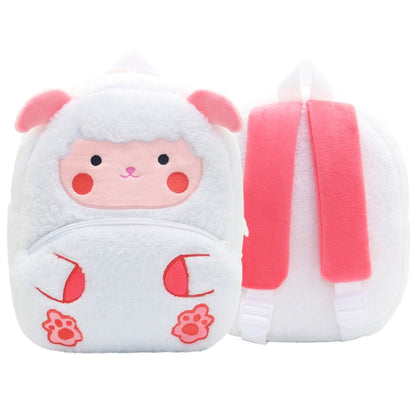 Zoo Series Plush Backpack กระเป๋านักเรียนเด็กน่ารักกระเป๋าสะพาย, Butterfly, Red Monkey, Penguin, Black Cat, White Cat, Mouth Dinosaur, Purple Unicorn, Platypus Yellow, Platypus Blue, Scarberry, Hedgehog, Lamb, Alpaca, Orangutan, Crocodile, Shaggy Dog  ...