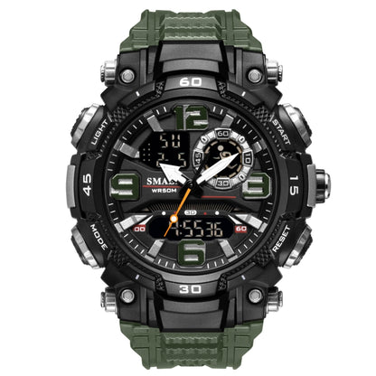 SMAEL 1921 Men Dual Movement Sports Watch Multifunctional Time Night Light Alarm นาฬิกาข้อมือนักเรียน