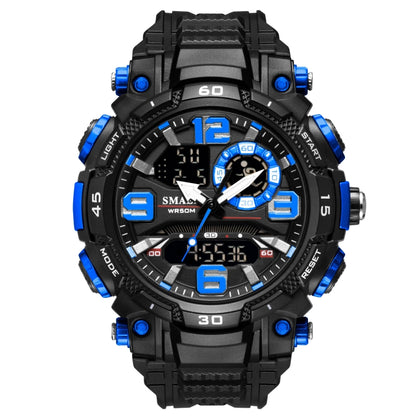 SMAEL 1921 Men Dual Movement Sports Watch Multifunctional Time Night Light Alarm นาฬิกาข้อมือนักเรียน