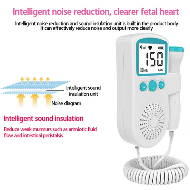 B3 Home Doppler Ultrasound มือถือ Fetal Heart Fetal หญิงตั้งครรภ์ Fetal Heart Monitor, B3(Green), B3(Blue)