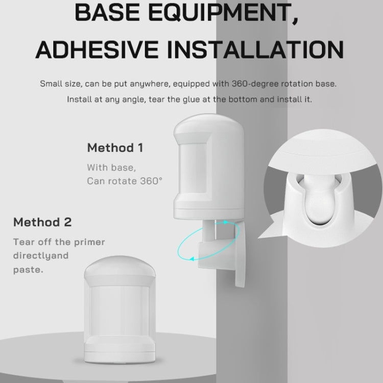Tuya Smart App ZigBee Human Wireless Motion เครื่องตรวจจับเซ็นเซอร์อินฟราเรด, Tuya ZigBee