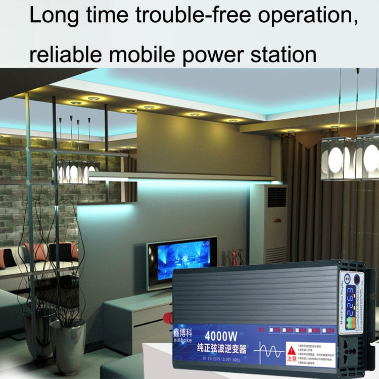 XINBOKE อินเวอร์เตอร์ไซน์เวฟรถยนต์ในครัวเรือนพลังงานสูง, 12V 1600W To 220V 800W(Single Display), 24V 1600W To 220V 800W(Single Display), 48V 1600W To 220V 800W(Single Display), 60V 1600W To 220V 800W(Single Display), 72V 1600W To 220V 800W(Single Displ...