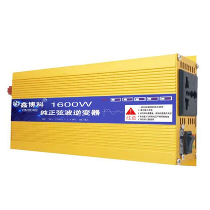 XINBOKE อินเวอร์เตอร์ไซน์เวฟรถยนต์ในครัวเรือนพลังงานสูง, 12V 1600W To 220V 800W(Single Display), 24V 1600W To 220V 800W(Single Display), 48V 1600W To 220V 800W(Single Display), 60V 1600W To 220V 800W(Single Display), 72V 1600W To 220V 800W(Single Displ...