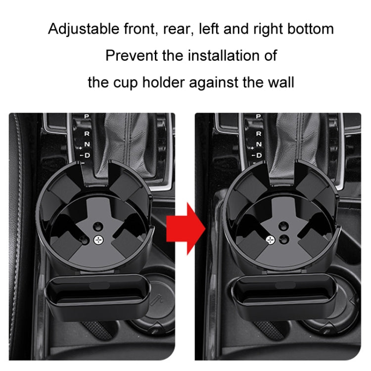 2 in 1 Car Center Console ที่วางแก้วน้ำกล่องเก็บของเอนกประสงค์