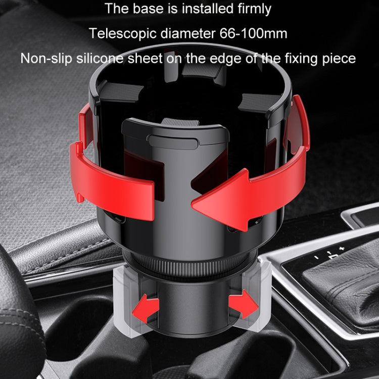 2 in 1 Car Center Console ที่วางแก้วน้ำกล่องเก็บของเอนกประสงค์