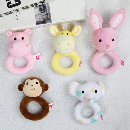 Baby Hand Rattles ของเล่น Hand Grip Stick ของเล่นสำหรับเด็กแรกเกิด,สไตล์:, Giraffe, Pink Rabbit, Little Grey Elephant, Koala, Piggy, Monkey, White Rabbit, Little Red Mouse, Little Flower Elephant, Little Banana, Sleep Bear Blue Rattles                 ...
