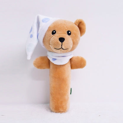 Baby Hand Rattles ของเล่น Hand Grip Stick ของเล่นสำหรับเด็กแรกเกิด,สไตล์:, Giraffe, Pink Rabbit, Little Grey Elephant, Koala, Piggy, Monkey, White Rabbit, Little Red Mouse, Little Flower Elephant, Little Banana, Sleep Bear Blue Rattles                 ...