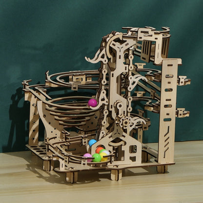 LG825 Mechanical Track Ball 3D ไม้ปริศนาของเล่นเครื่องประดับทำมือ DIY, Mechanical Track Ball
