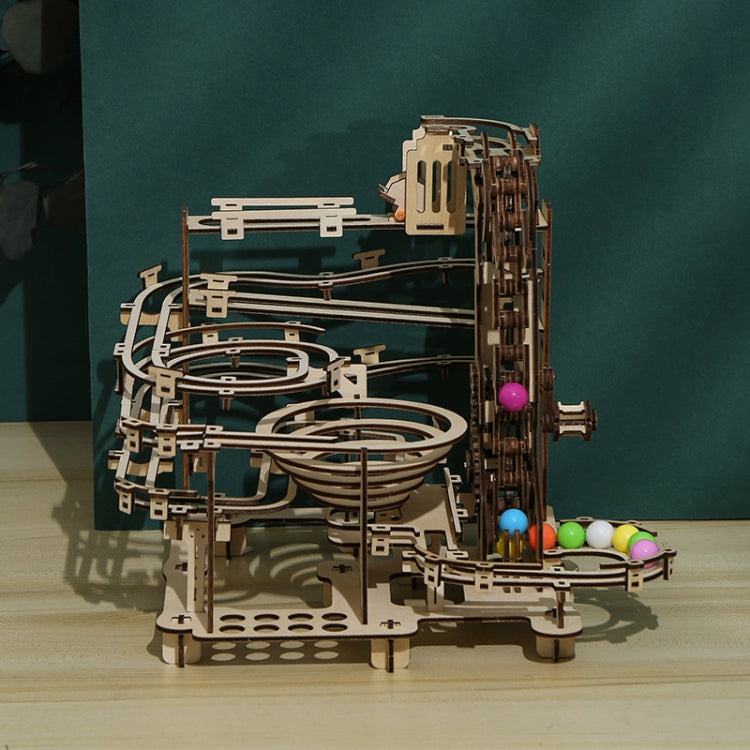 LG825 Mechanical Track Ball 3D ไม้ปริศนาของเล่นเครื่องประดับทำมือ DIY, Mechanical Track Ball