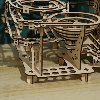 LG825 Mechanical Track Ball 3D ไม้ปริศนาของเล่นเครื่องประดับทำมือ DIY, Mechanical Track Ball