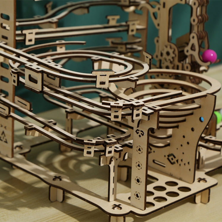 LG825 Mechanical Track Ball 3D ไม้ปริศนาของเล่นเครื่องประดับทำมือ DIY, Mechanical Track Ball