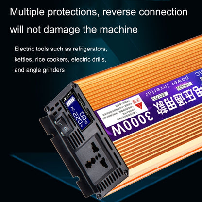 XINBOKE Universal Positive Wave Car Inverter บ้านอินเวอร์เตอร์พลังงานแสงอาทิตย์, 12V/24V 1500W To 220V 700W, 48V/60V 1500W To 220V 700W, 60V/72V 1500W To 220V 700W, 12V/24V 3000W To 220V 1200W, 48V/60V 3000W To 220V 1200W, 60V/72V 3000W To 220V 1200W