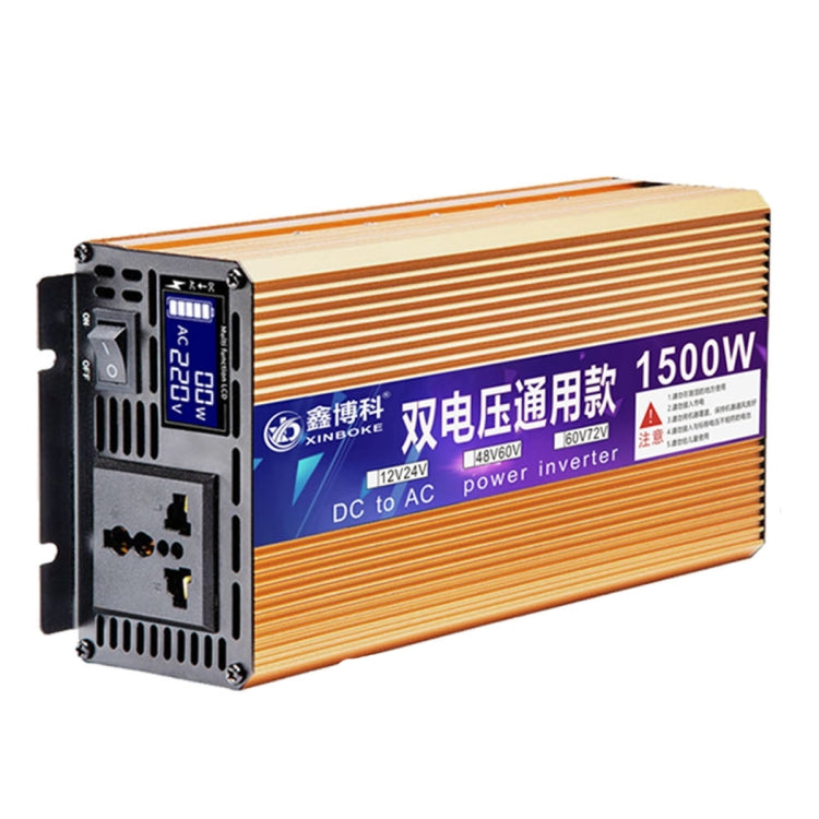 XINBOKE Universal Positive Wave Car Inverter บ้านอินเวอร์เตอร์พลังงานแสงอาทิตย์, 12V/24V 1500W To 220V 700W, 48V/60V 1500W To 220V 700W, 60V/72V 1500W To 220V 700W, 12V/24V 3000W To 220V 1200W, 48V/60V 3000W To 220V 1200W, 60V/72V 3000W To 220V 1200W